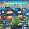 Frog Chilling Art Diamond Painting