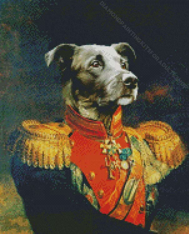general dog art Diamond By Numbers General Dog Art Diamond Painting