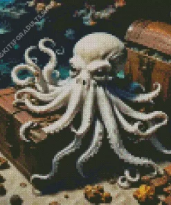 Ghost Octopus Art Diamond Painting