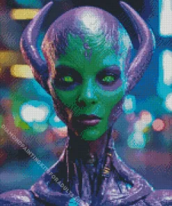 Girl Alien Diamond Painting