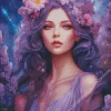 Girl In Lavender Art Diamond Painting