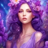 Girl In Lavender Art Diamond Painting
