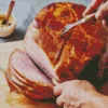Glazed Ham Dish Diamond Painting
