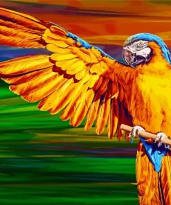 Gold And Yellow Macaw Diamond Painting