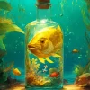 Golden Fish Diamond Painting
