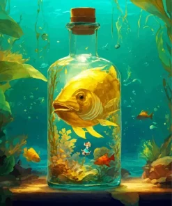 Golden Fish Diamond Painting