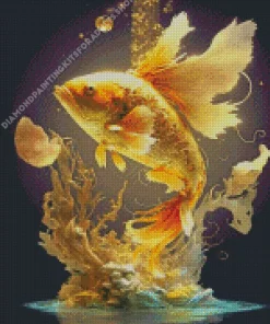 Golden Koi Diamond Painting