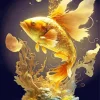 Golden Koi Diamond Painting