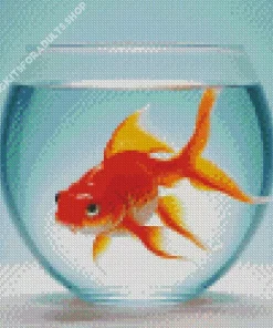 Goldfish In A Bowl Diamond Painting