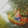 Grandmothers On Boat Art Diamond Painting