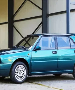 Green Lancia Car Diamond Painting