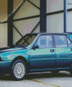 Green Lancia Car Diamond Painting