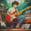 Guitarist Anime Boy Diamond Painting