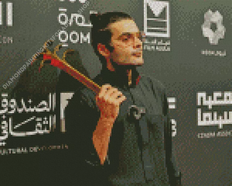 hakeem jomah Diamond With Numbers Hakeem Jomah Diamond Painting