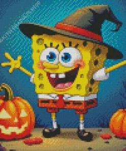 Halloween Spongebob Diamond Painting
