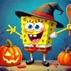 Halloween Spongebob Diamond Painting