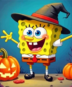 Halloween Spongebob Diamond Painting