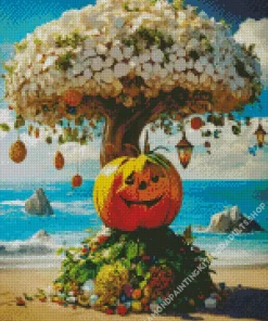 Halloween Tree Diamond Painting