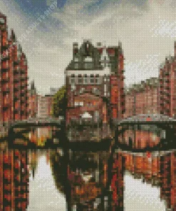 Hamburg River Diamond Painting