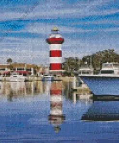 Harbour Town Lighthouse Diamond Painting
