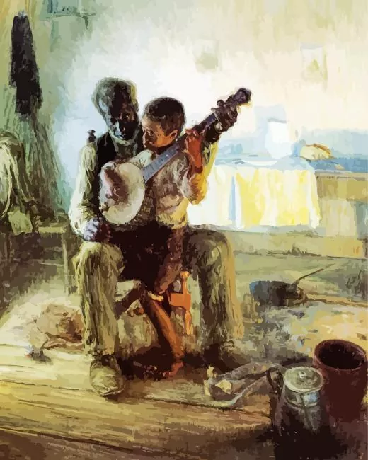 henry o tanner the banjo lesson Diamond Paintings Henry O Tanner The Banjo Lesson Diamond Painting