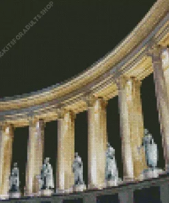 Heroes Square At Night Diamond Painting