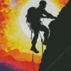 Hiking Man Silhouette Diamond Painting