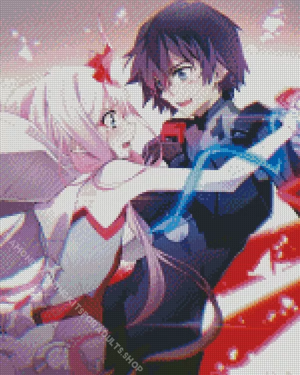 hiro and zero two Diamond Paints Hiro And Zero Two Diamond Painting