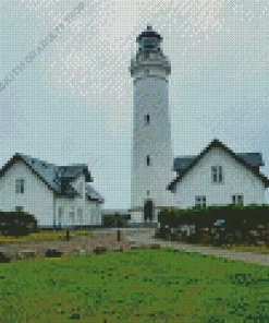 Hirtshals Fyr Lighthouse Diamond Painting