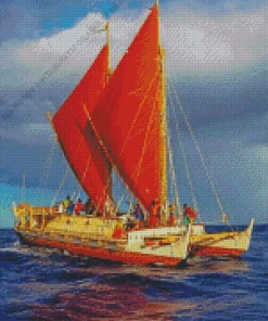 Hokulea Boat Diamond Painting