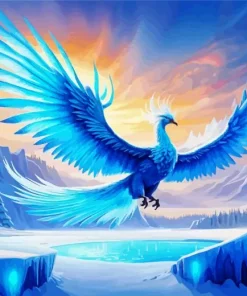 Ice Phoenix Diamond Painting