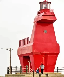 Jeju Red Horse Lighthouse Diamond Painting