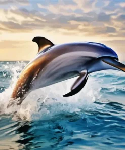 Jumping Dolphin Diamond Painting