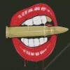 Lips Biting Bullet Diamond Painting