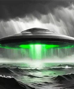 Monochrome Ufo Diamond Painting