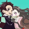 Nezuko And Tanjiro Anime Diamond Painting