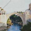Old Mostar Bridge Diamond Painting