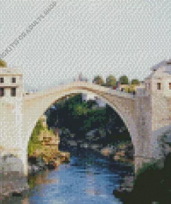 Old Mostar Bridge Diamond Painting