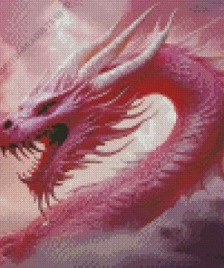 Pink Dragon Diamond Painting