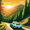 Porsche Illustration Diamond Painting