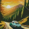 Porsche Illustration Diamond Painting