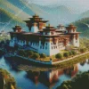 Punakha Dzong Diamond Painting