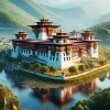 Punakha Dzong Diamond Painting