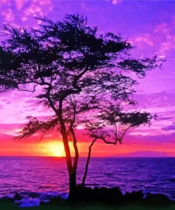 Purple Sunset Diamond Painting