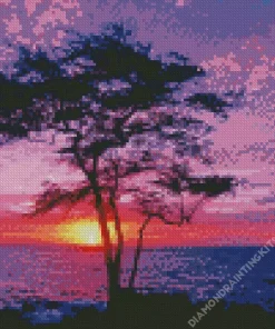 Purple Sunset Diamond Painting