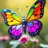 Rainbow Butterfly Diamond Painting