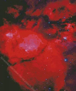 Red And Black Galaxy Diamond Painting