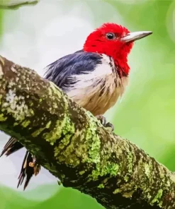 Red Headed Woodpecker Diamond Painting