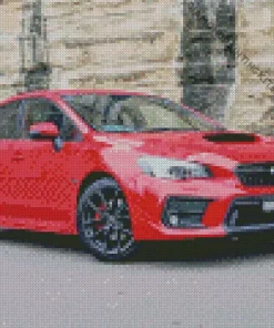 Red Subaru WRX Diamond Painting