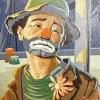 Sad Hobo Clown Diamond Painting